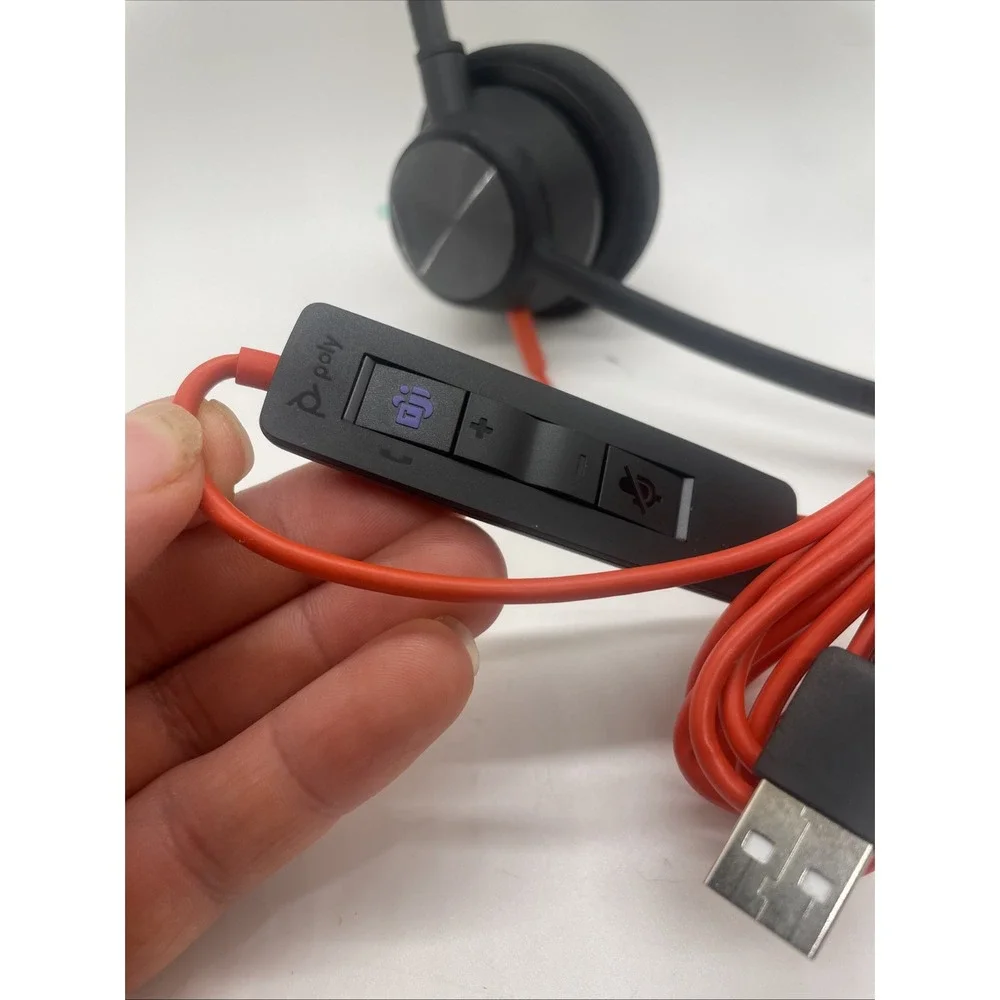 Plantronics Poly Blackwire 3310 On-Ear Headset BW3310 USB-A                (S12)